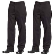 2-PACK Chef Code The Professional Chef Pant with Belt Loops and Zipper Fly