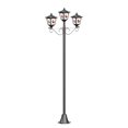 72" Christmas Solar Lamp Post Lights, TripleHead Street Vintage