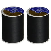 2-PACK - Coats Dual Duty All-Purpose Thread 400yd - Black