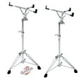 thumbnail image 1 of 2-PACK- Concert Stand Up Snare Drum Stands by Griffin Tall Adjustable Chrome Height Stand For Drummers Percussion Practice Pads & Drums Extended Height Drum Hardware Mount Holder With Basket Clamp, 1 of 13