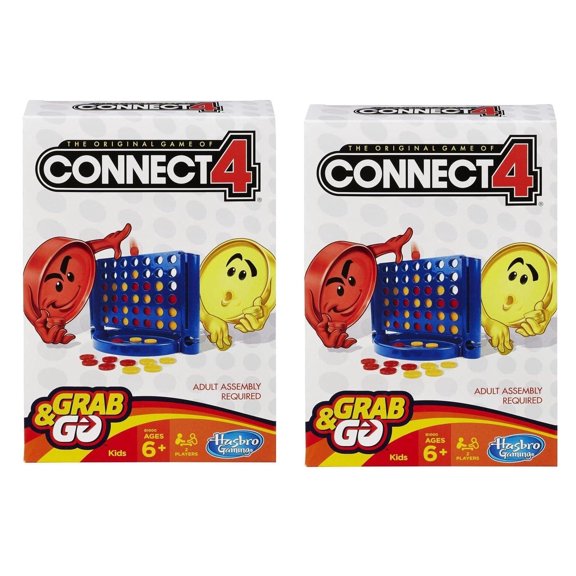 [2-PACK] - Connect 4 Grab & Go Game (Travel Size)