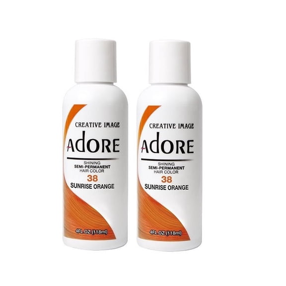 [2 PACK] Creative Images Systems Adore Semi-Permanent Hair Color [#38 SUNRISE ORANGE] * BEAUTY TALK LA *