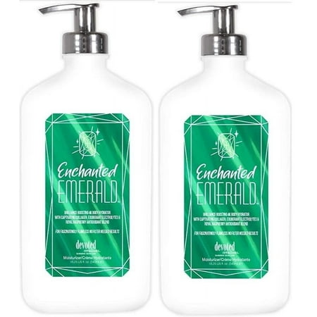 2 PACK Devoted Creations Enchanted Emerald Moisturizer - 18.25 oz.