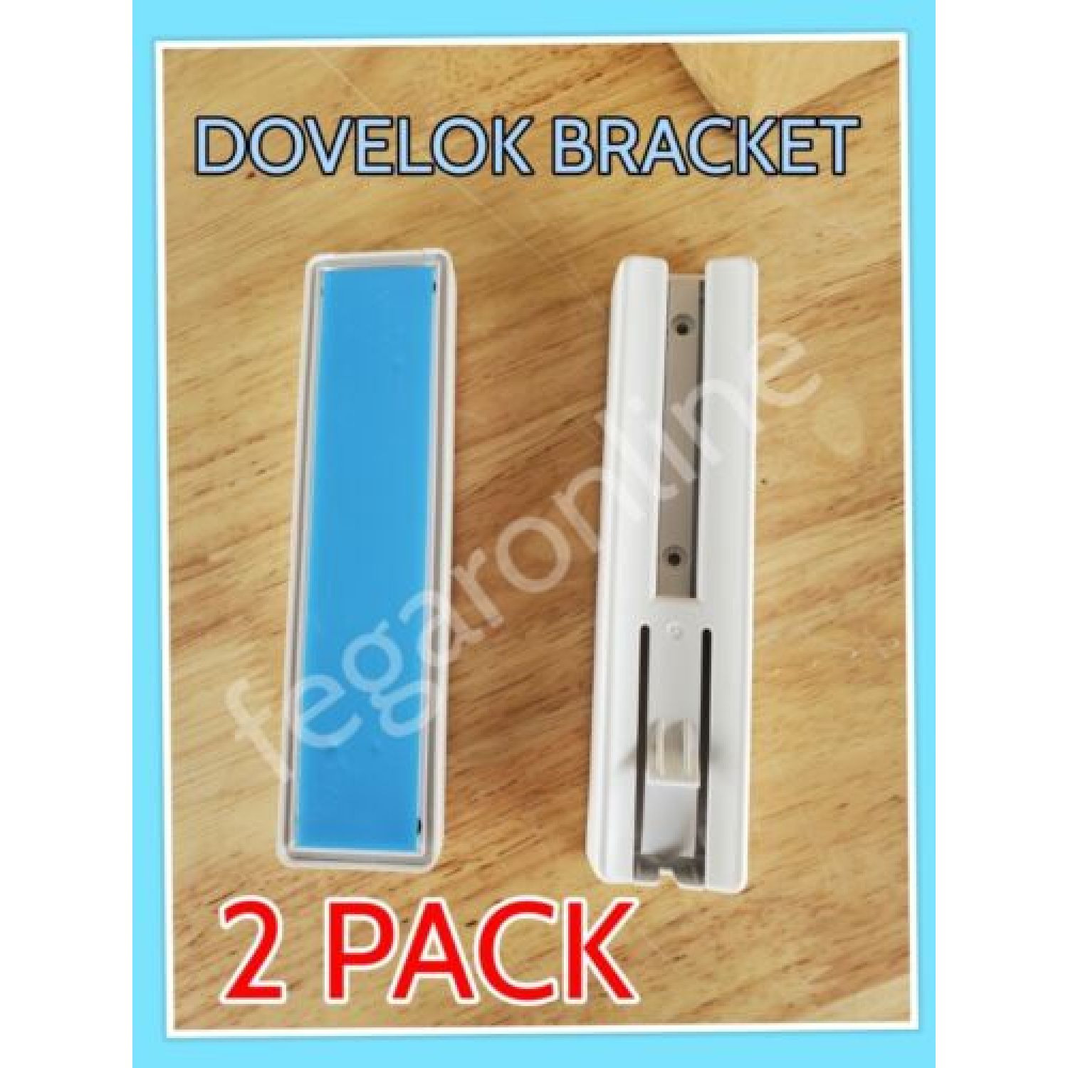 2 PACK Dovelok Single Shower Bottle Dispenser Bracket Model 150White