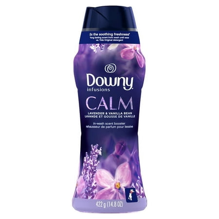 2 PACK- Downy Infusions In-Wash Scent Booster Beads, Calm, Lavender & Vanilla Bean, 14.8 oz