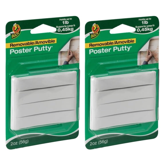 2-PACK - Duck Brand Removable Poster Putty -  2oz