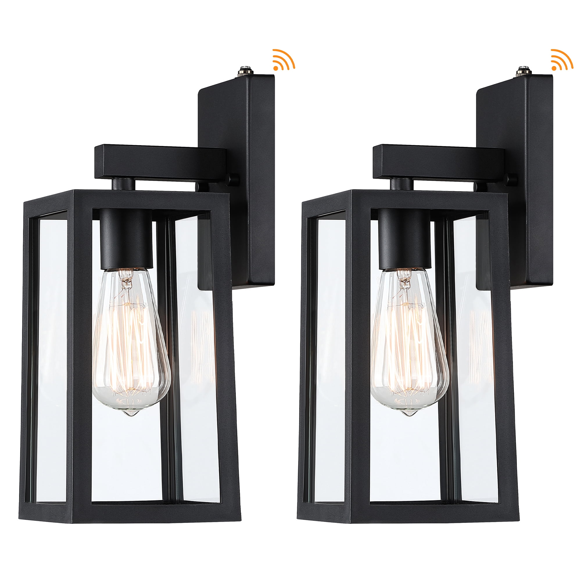 2 PACK Dusk to Dawn Outdoor Wall Lights Fixtures, Waterproof Outside Porch Light for House