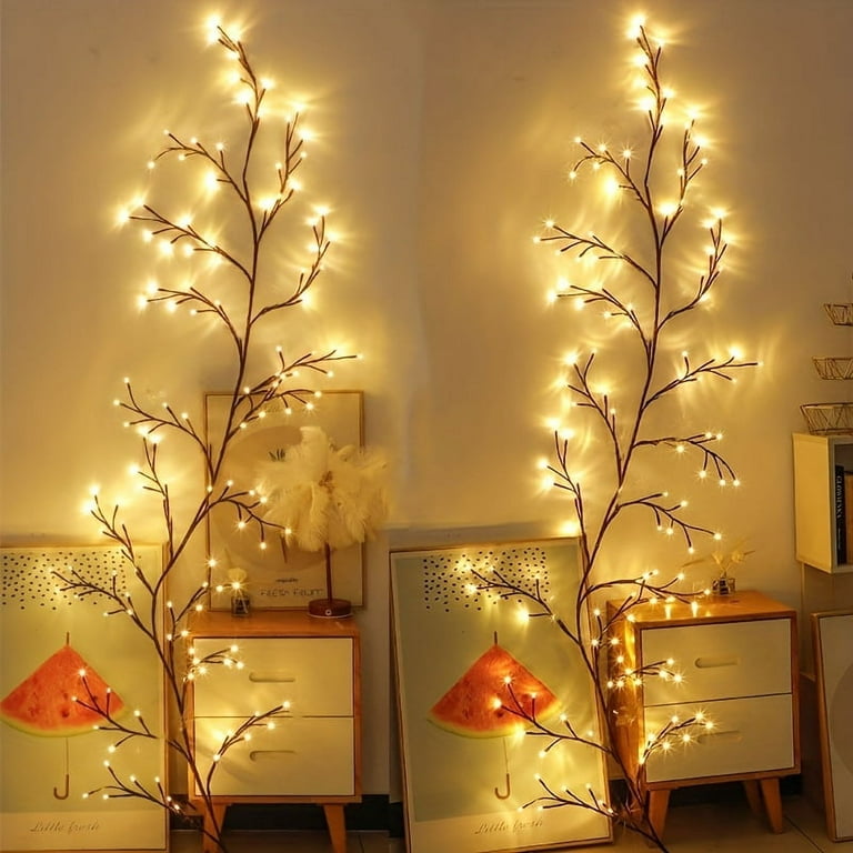 2 PACK Enchanted Willow Vine, Valentine's Day Decorations Flexible DIY  Vines with Lights, 144 LEDs Vines for Room Decor, 7.5FTt Willow Vine Lights  for Wall Bedroom Living Room Home Decor (No Remote) 