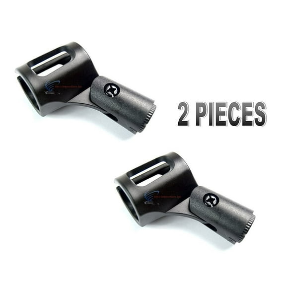 2 PACK Flexible Wireless Microphone Holder SLIDE TYPE HOLDER CLIPS FITS MOST MIC