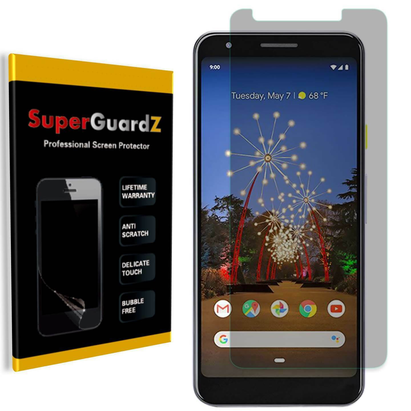 [2-PACK] For Google Pixel 3A SuperGuardZ Screen Protector [Privacy Anti ...