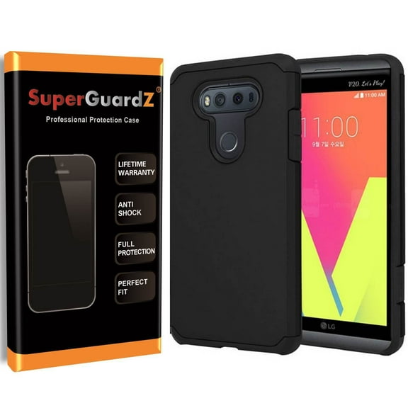[2-PACK] For LG V20 Case, SuperGuardZ Heavy-Duty Anti-Shock Protective Cover Armor Guard Shield [Black]