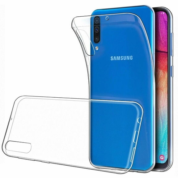 [2-PACK] For Samsung Galaxy A50 Case, SuperGuardZ Clear TPU Shockproof Protection Armor Shield Guard
