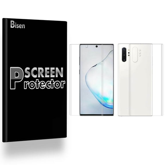 [2-PACK] For Samsung Galaxy Note 10+ Plus 5G [BISEN] Ultra Clear Full Body [Front + Back] Screen Protector, Anti-Scratch, Anti-Shock
