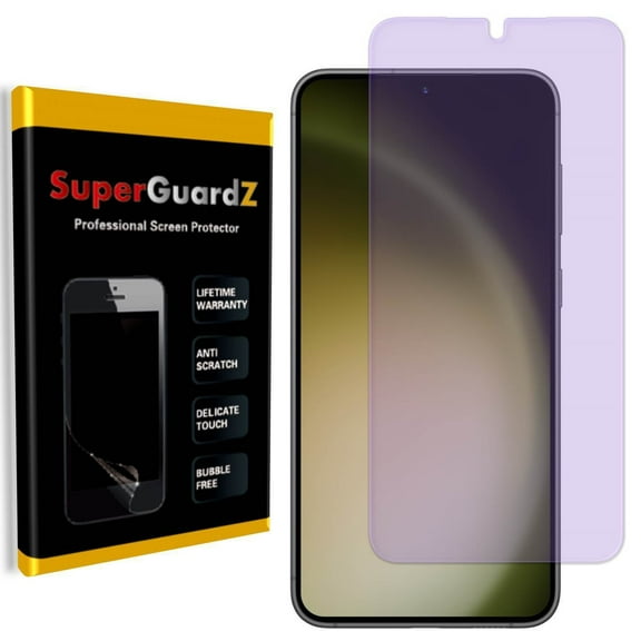 [2-PACK] For Samsung Galaxy S25 / S24 - SuperGuardZ Anti Blue Light [Eye Protection] PET Film Screen Protector, Anti-Scratch, Anti-Bubble