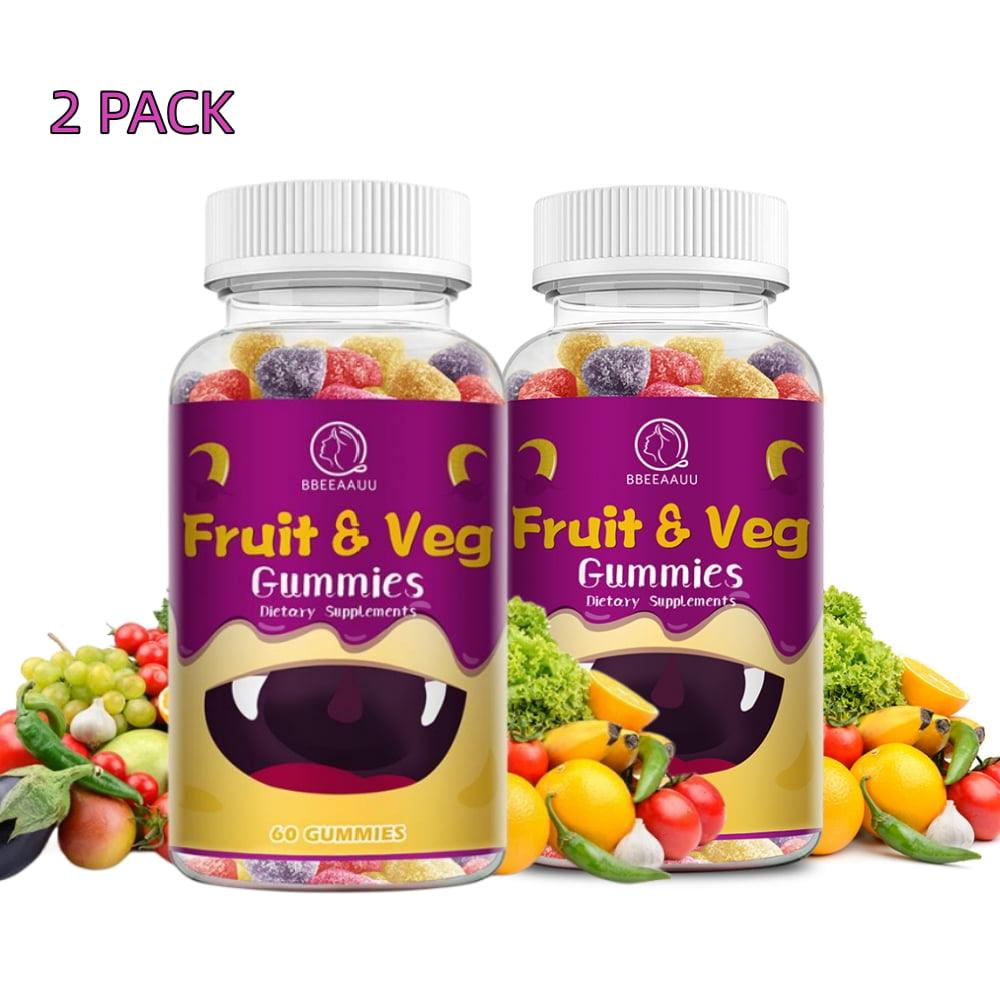 （2 PACK）Fruits and Veggies Supplement Fruits and Vegetables Gummies