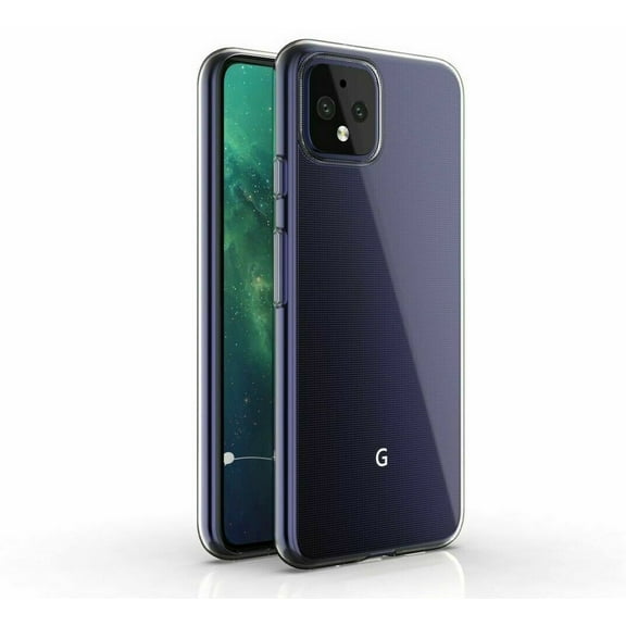 [2-PACK] Google Pixel 4 Case, Clear TPU Flexible Cover Armor, Anti-Shock, Drop Protection