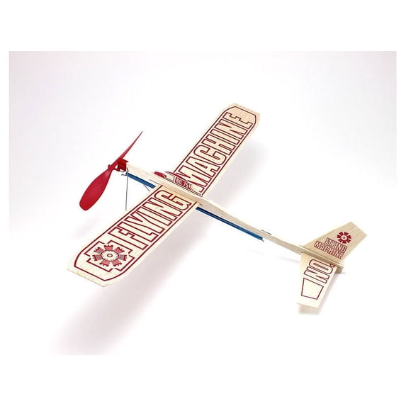 2 PACK Guillow's "Flying Machine" Rubber Band Balsa Wood Toy Airplane GUI-75-2