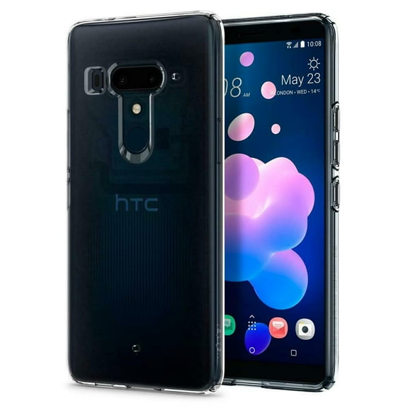 [2-PACK] HTC U 12+ Case, Clear TPU Flexible Cover Armor, Anti-Shock, Drop Protection