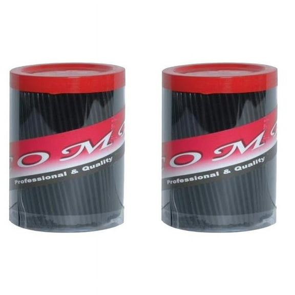 2 PACK Hair Comb 5" Pocket Size Unbreakable, 72 Piece in a Jar, Black, High Quality