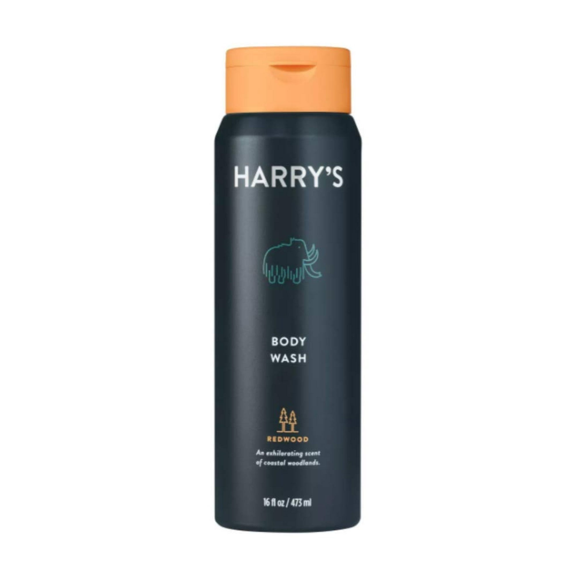 2 PACK Harry's Body Wash, Redwood, 16 oz.