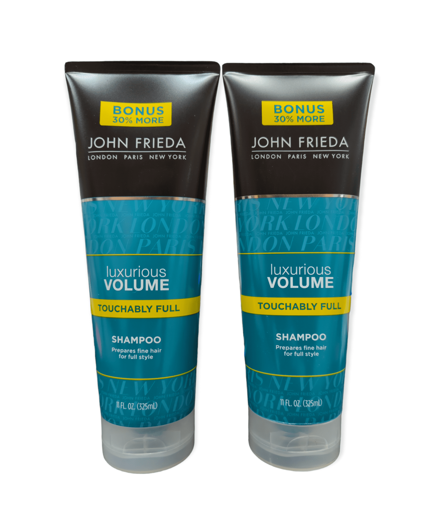 2 PACK John Frieda Luxurious Volume Touchably Full Shampoo, 11 fl oz