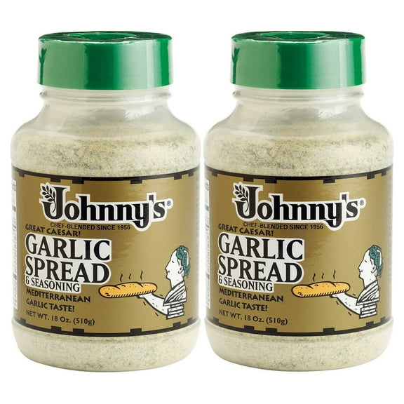 2 PACK | Johnny's Garlic Spread & Seasoning, 18 oz