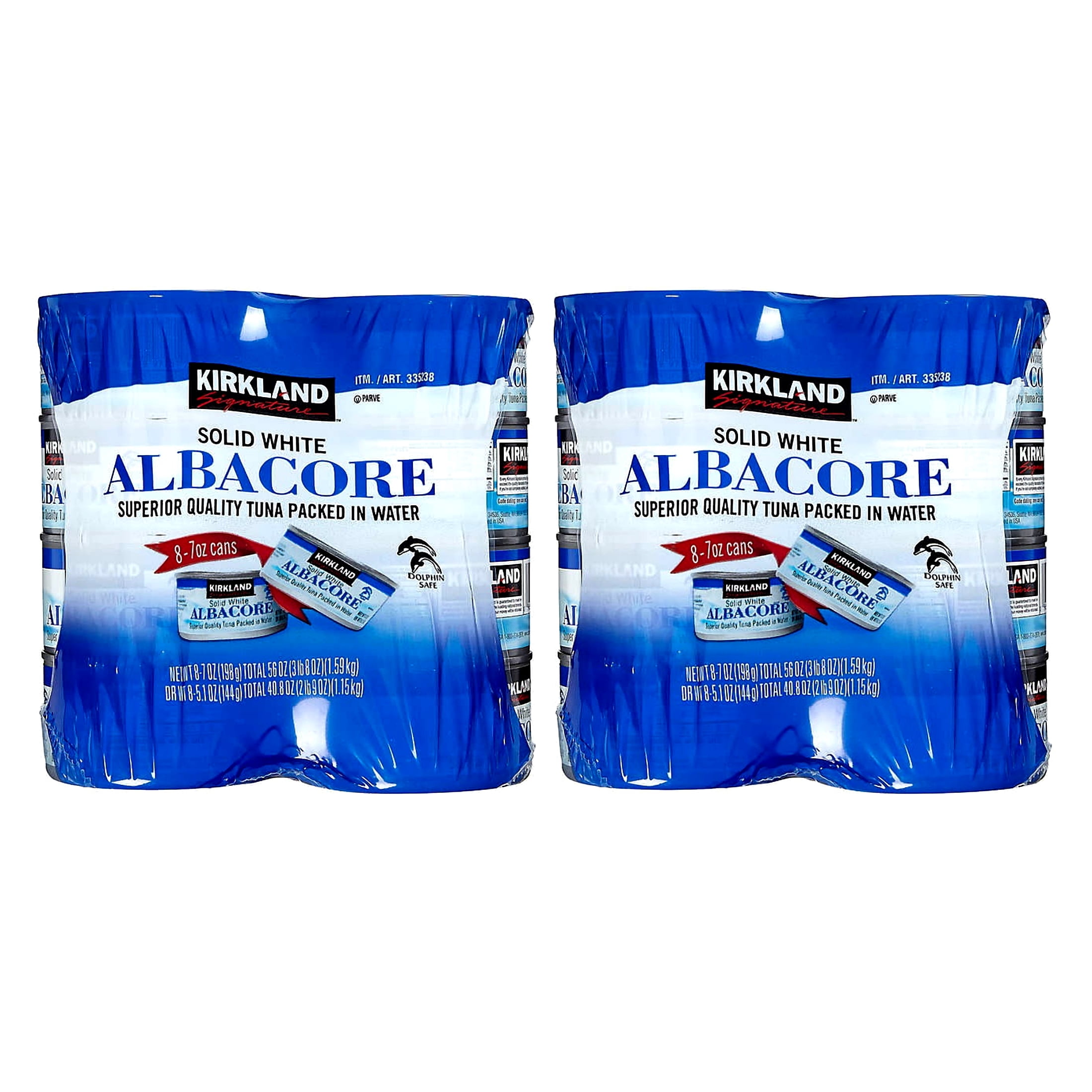2 PACK | KS Solid White Albacore Tuna in Water, 7 oz, 8-count