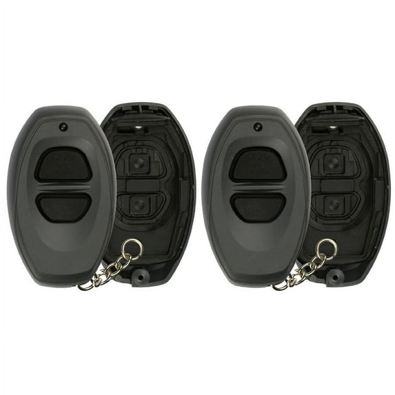 2 PACK KeylessOption Just the Case Key Fob Keyless Entry Remote Shell Button Pads Replacement RS3000, BAB237131-022 Grey for 1998-2002 Toyota Vehicles