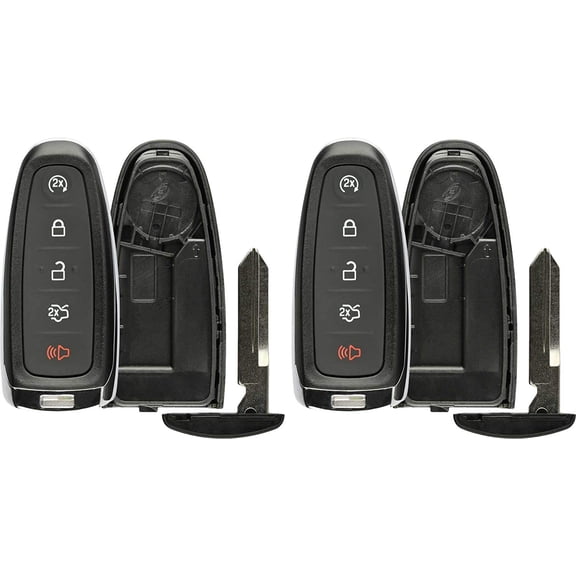 2 PACK KeylessOption Just the Case Keyless Entry Remote Control Car Key Fob Shell M3N5WY8609 for 2011-2017 Ford & Lincoln Vehicles