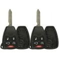thumbnail image 1 of 2 PACK - KeylessOption Just the Case Keyless Entry Remote Control Car Key Fob Shell Replacement OHT692713AA for 06-14 Chrysler Jeep Dodge Vehicles, 1 of 1