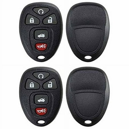 2 PACK KeylessOption Just the Case Keyless Entry Remote Key Fob Shell 22733524 for 2004-2012 Buick Pontiac Chevy Saturn Vehicles
