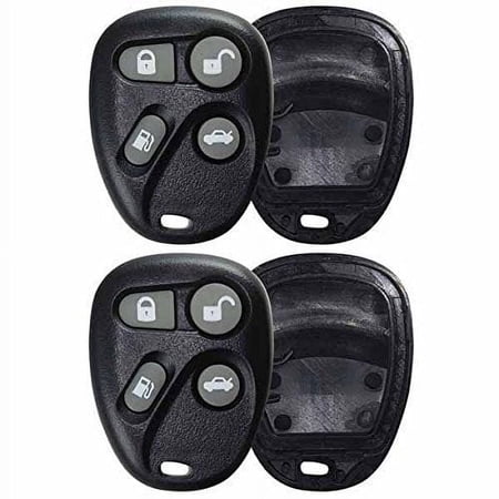 2 PACK - KeylessOption Just the Case Keyless Entry Remote Key Fob Shell KOBLEAR1XT 98-04 Cadillac Deville Seville Eldorado