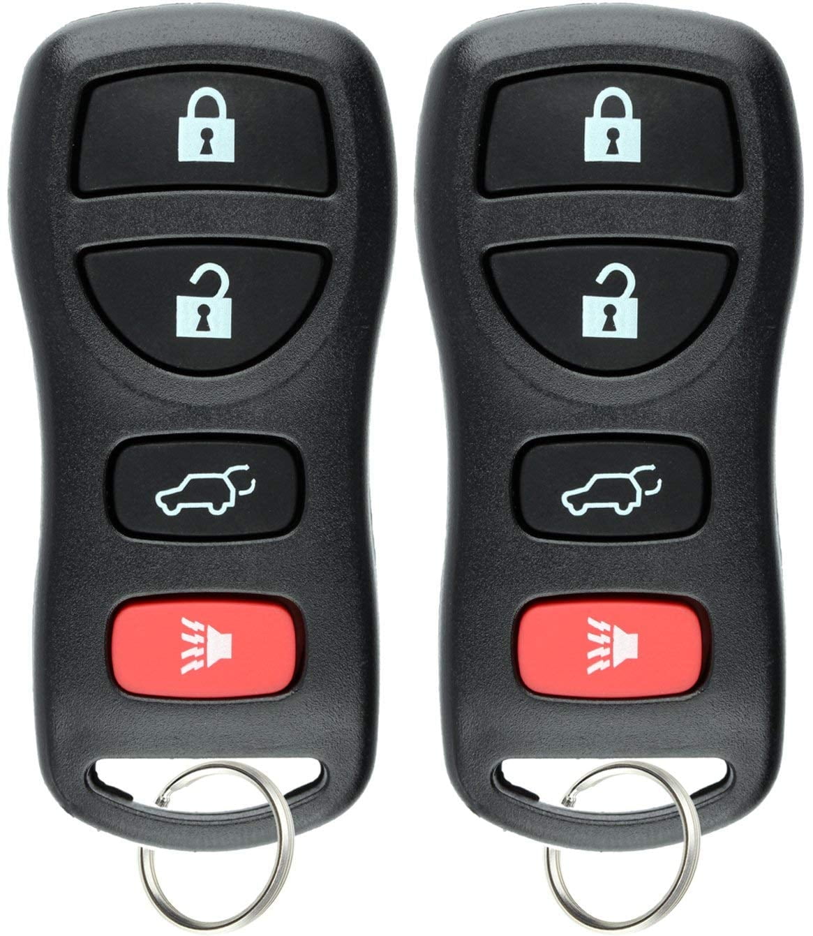 2 PACK KeylessOption Keyless Entry Remote Car Key Fob Clicker Alarm ...