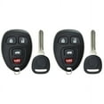 thumbnail image 1 of 2 PACK KeylessOption Keyless Entry Remote Control Car Key Fob Replacement 15252034 with Transponder Key for 2005-2012 Chevy Pontiac Saturn Vehicles, 1 of 1