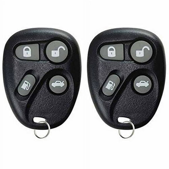 2 PACK KeylessOption Keyless Entry Remote Control Car Key Fob Replacement 25656444, KOBUT1BT for Cadillac