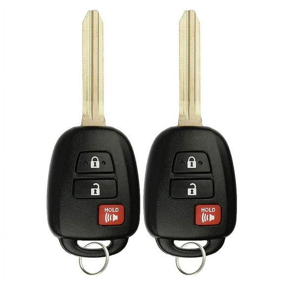 2 PACK KeylessOption Keyless Entry Remote Control Car Key Fob Replacement for G Chip Toyota Prius C HYQ12BDM