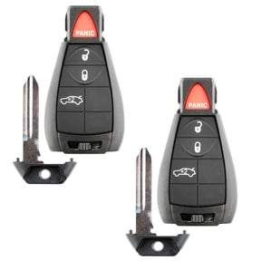 2 PACK KeylessOption Keyless Entry Remote Control Car Smart Key Fob Starter Clicker for Dodge Chrysler Jeep Fobik