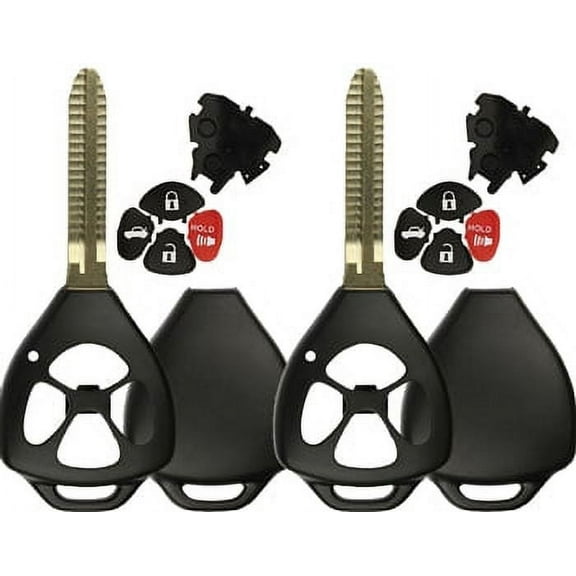 2 PACK KeylessOption Keyless Entry Remote Key Fob Shell Key Blade Case HYQ12BBY, GQ4-29T For Toyota Camry Corolla Rav4 Matrix Venza Yaris