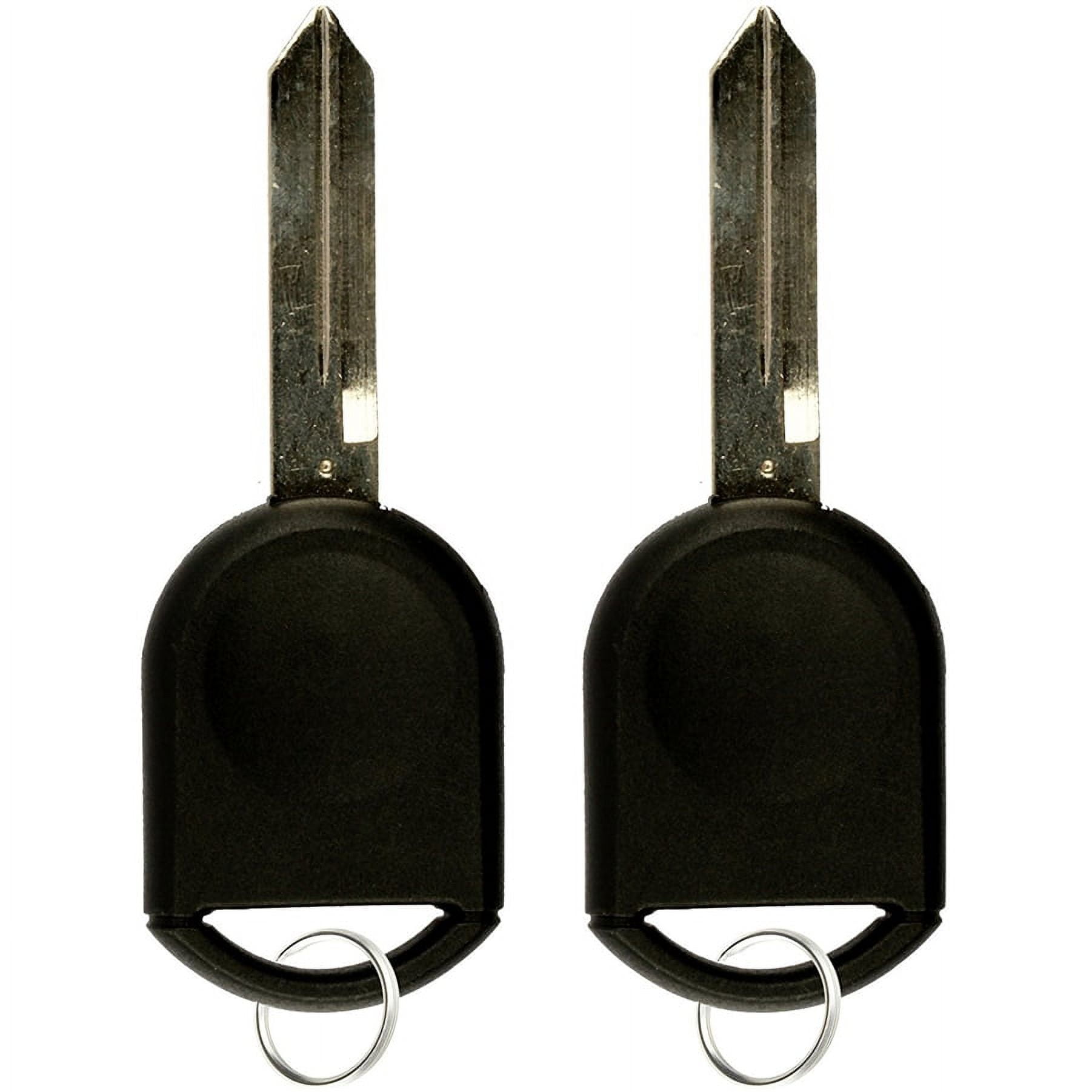2 PACK KeylessOption Replacement Uncut Ignition Chipped Car Key