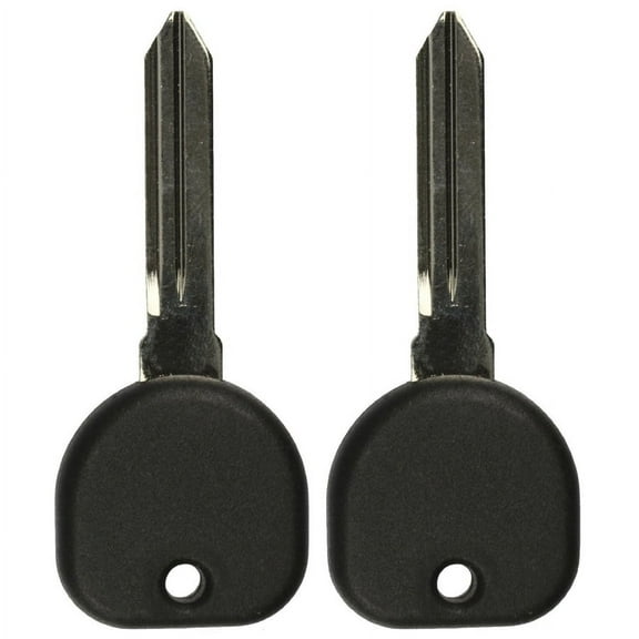 2 PACK KeylessOption Uncut Ignition Transponder Chip Key Blank Blade Chipped Replacement PK3 for 1998-2008 Cadillac Buick Chevy Pontiac Vehicles