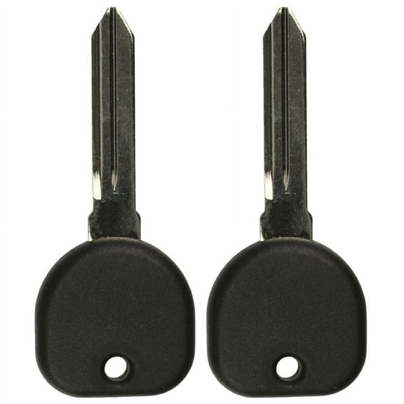 2 PACK KeylessOption Uncut Ignition Transponder Chip Key Blank Blade Chipped Replacement PK3 for Chevy Buick Pontiac Saab