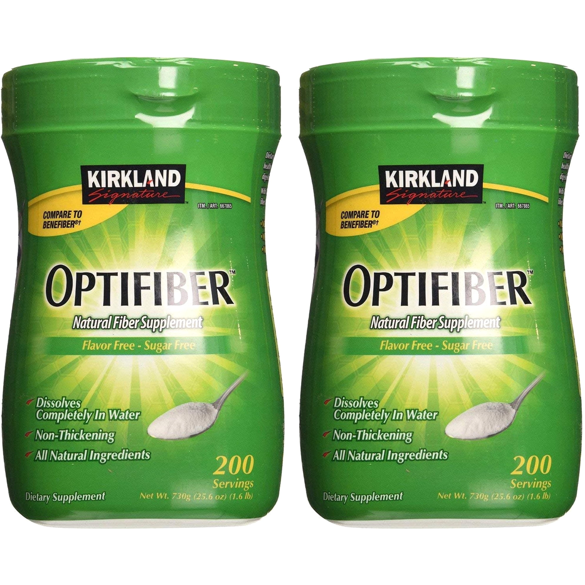 Kirkland Signature Optifiber, Pack of 2, 26.8oz 190 Servings Kirkland Signature Optifiber, Pack of 2, 26.8oz 190 Servings