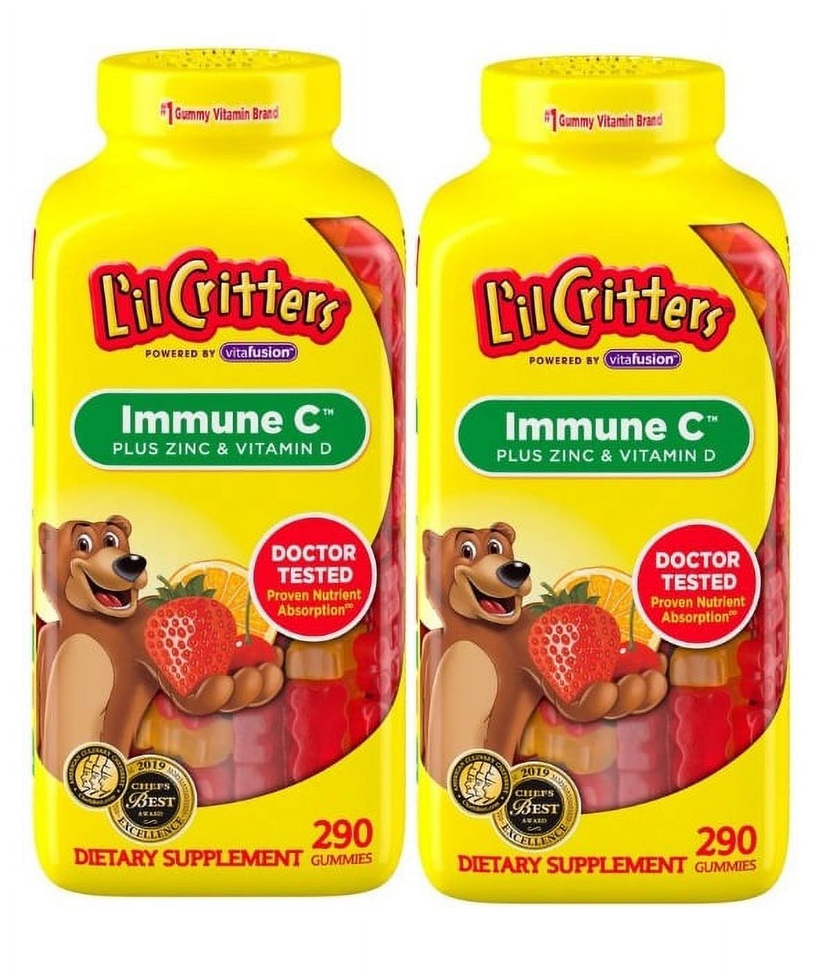2 PACK | L'il Critters Immune C Gummy Vitamins, 290 ct. - image 1 of 1