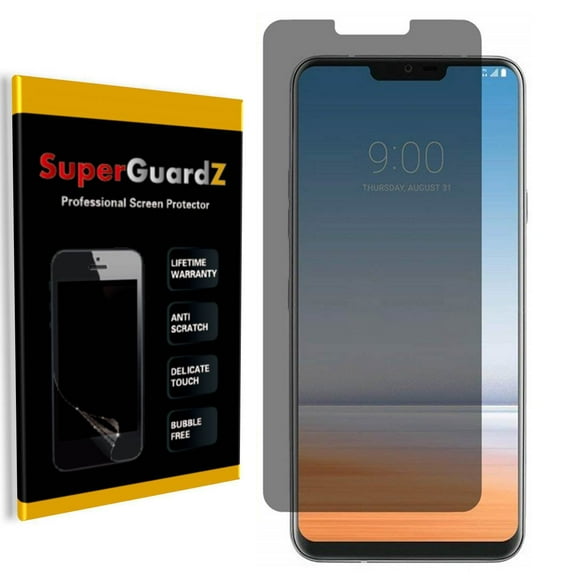 [2-PACK] LG G7 ThinQ SuperGuardZ Screen Protector [Privacy Anti-Spy], Anti-Scratch, Keep Your Screen Secret, Anti-Fingerprint