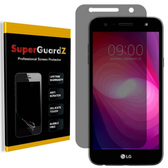 [2-PACK] LG X Power3 / LG X Power2 SuperGuardZ Screen Protector [Privacy Anti-Spy], Anti-Scratch, Keep Your Screen Secret, Anti-Fingerprint