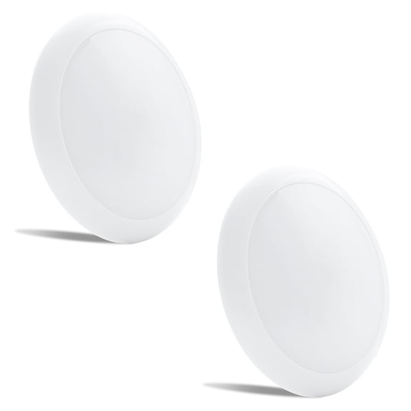 2 PACK Leisure LED RV Boat Surface Mount Ceiling Light 7" 750 Lumen Super Slim LED Panel Light DC 12V 10W Downlights Warm White