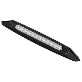 2 PACK Leisure LED RV Exterior 13 Inch Awning Porch Light 12 Volt 400 Lumen BLACK No Switch