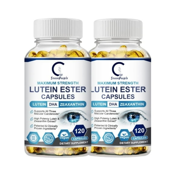 (2 Pack)Lutein Esters, Eye Vitamin & Mineral Supplement, Contains Lutein, Vitamin C, Zeaxanthin, Zinc & Vitamin E, Supports Healthy Eyes and Vision, 240 Softgels