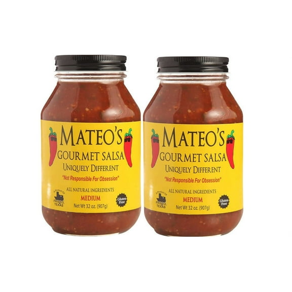 2 PACK | Mateo's Gourmet Salsa Medium, 32 oz.