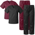 thumbnail image 1 of Medgear 2-Pack Scrubs Set for Men and Women, V-neck Top and Cargo Pants, 1 of 3